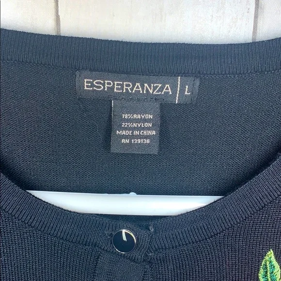 Anthropologie Esperanza NWOT flower embroidered - Picture 4 of 7